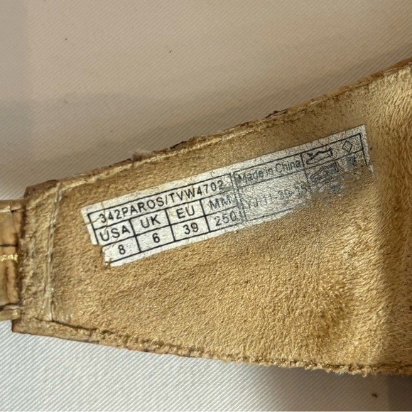 VIONIC Sz 8 Amber Sandals Mixed Media Hook & Loop Closure Orthotic Insole Shoes - Picture 7 of 7